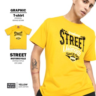 Grandness เสื้อยืดลายกราฟิก รุ่น GN125 ( Yellow )