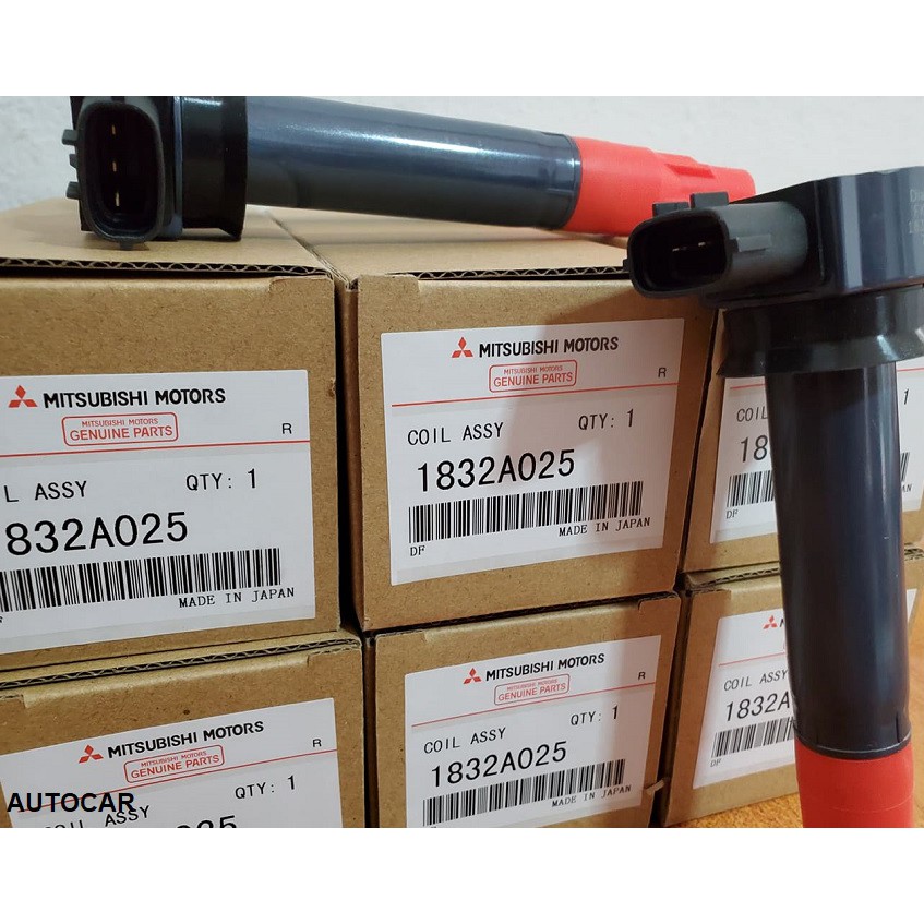 คอยล์จุดระเบิด MITSUBISHI แท้ศูนย์ (Made in Japan) PART NO 1832A025 (ไททัน สเปชวากอน ปาเจโร่)