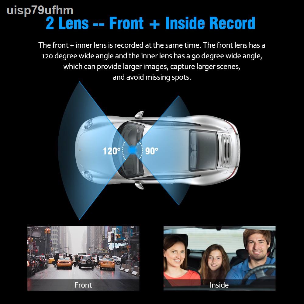 EKLEVA Car DVR Dash Cam Dual Lens FHD 3.0 Inch Dash Cam Auto Video ...