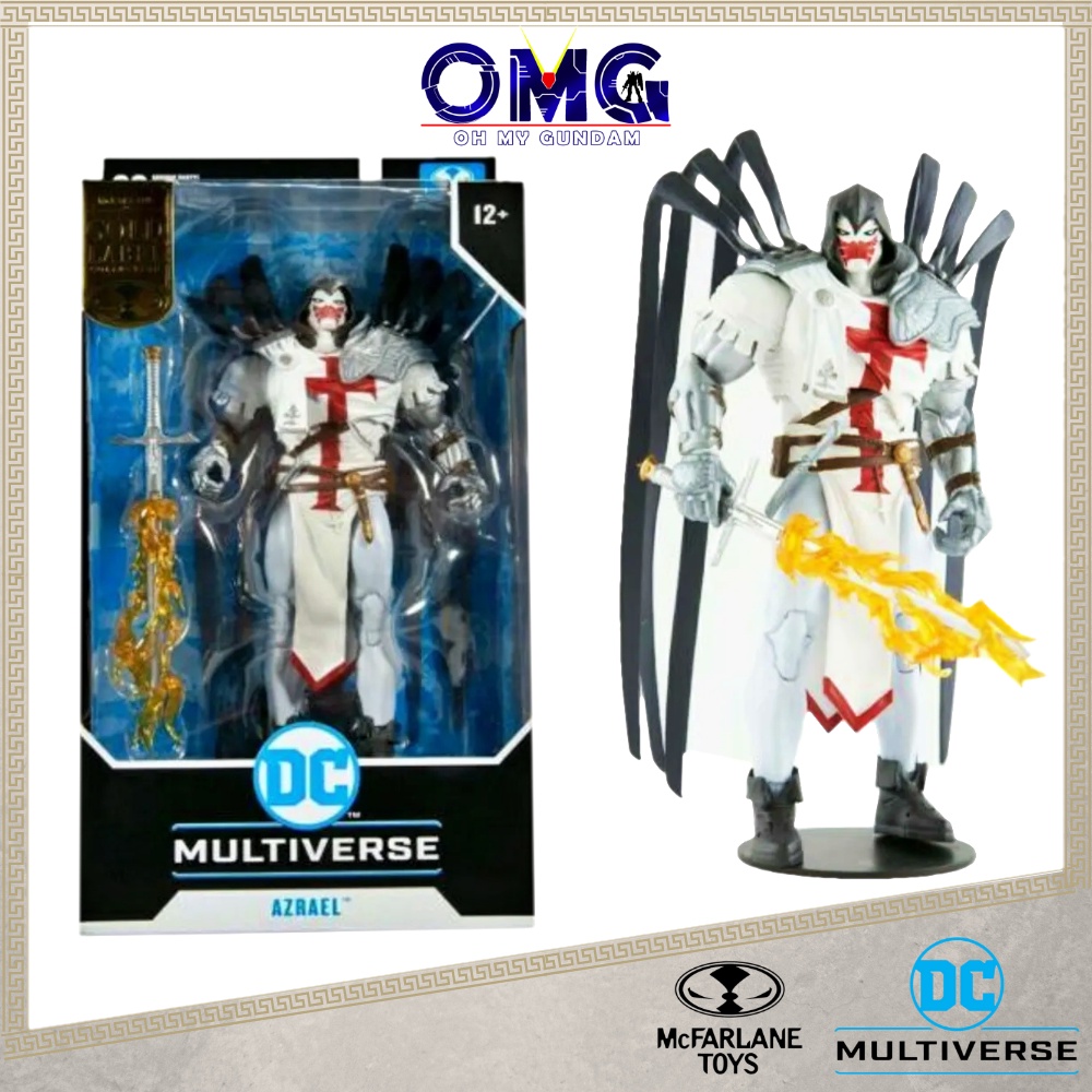 DC Multiverse Mcfarlane 7 รูป Azrael White Templar (คอลเลกชันฉลากทอง) 15171 DC Comics Mc Farlane ตัว