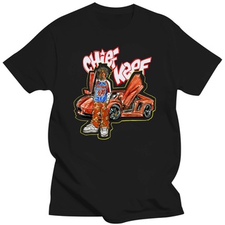 เสื้อยืดโอเวอร์ไซส์เสื้อยืดลําลอง แขนสั้น พิมพ์ลาย Chief Keef สไตล์ฮิปฮอป คุณภาพสูง สําหรับผู้ชายS-3XL