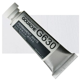 Permanent white 15ml (G630) สีน้ำโฮลเบนทึบแสง Holbein Gauche