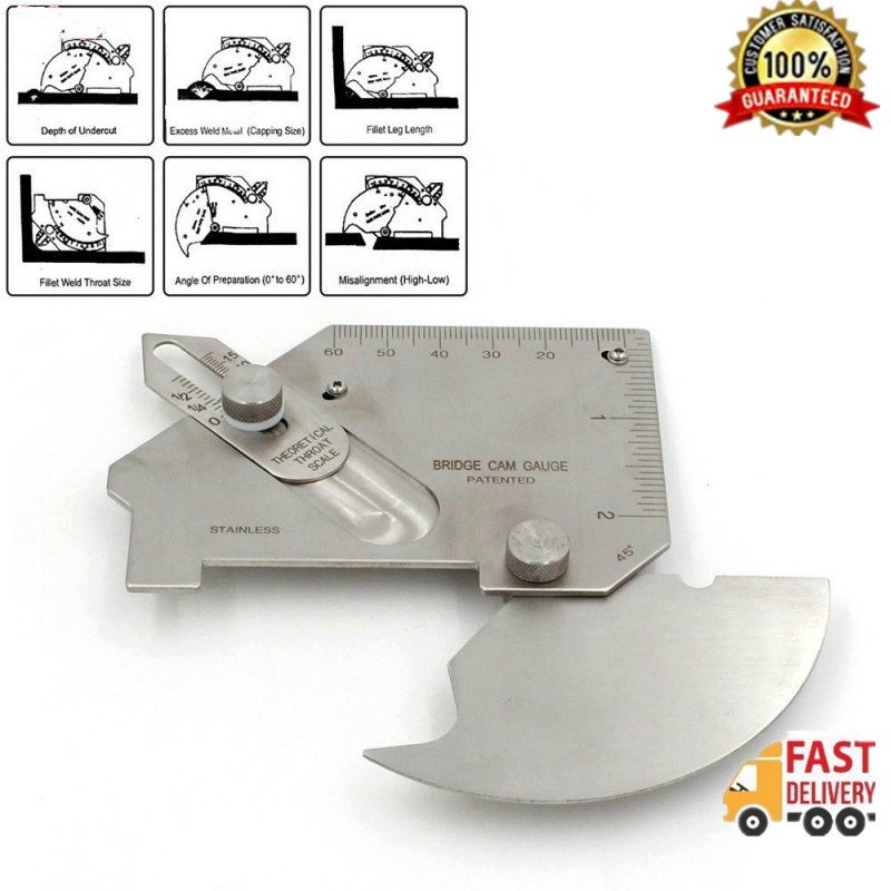 การทดสอบการเชื่อม Ulnar ไม้บรรทัดตรวจสอบ Cam ประเภทเชื่อม Gage MG-8 FSHN FUWE