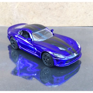 Majorette Dodge SRT Viper - Chrome Purple Color /Wheels D5SB /scale 1/60 (3 inches) no Package