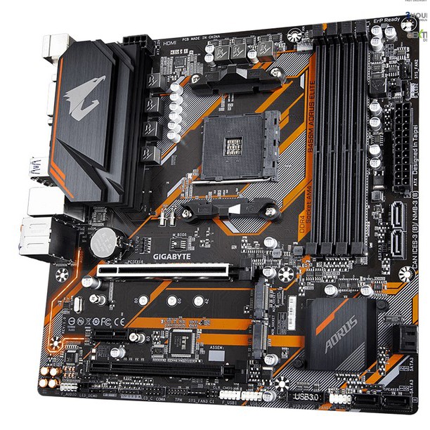 เมนบอร์ดAM4 GIGABYTE B450M AORUS ELITE