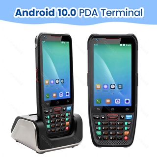 เครื่องสแกนบาร์โค้ด Wifi 4G แอนดรอยด์ 10 PDA พร้อม 2D QR