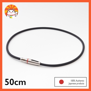 Phiten RAKUWA สร้อยคอ X100 สายจูง รุ่น เงิน 50cm p046