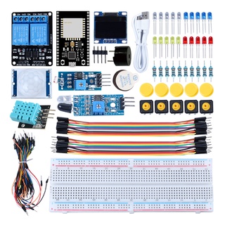 Super Starter Complete Kit for ESP32 ESP-32S WIFI IOT Development Board ,HC-SR501 PIR Sensor,Photosensitive Resistor for