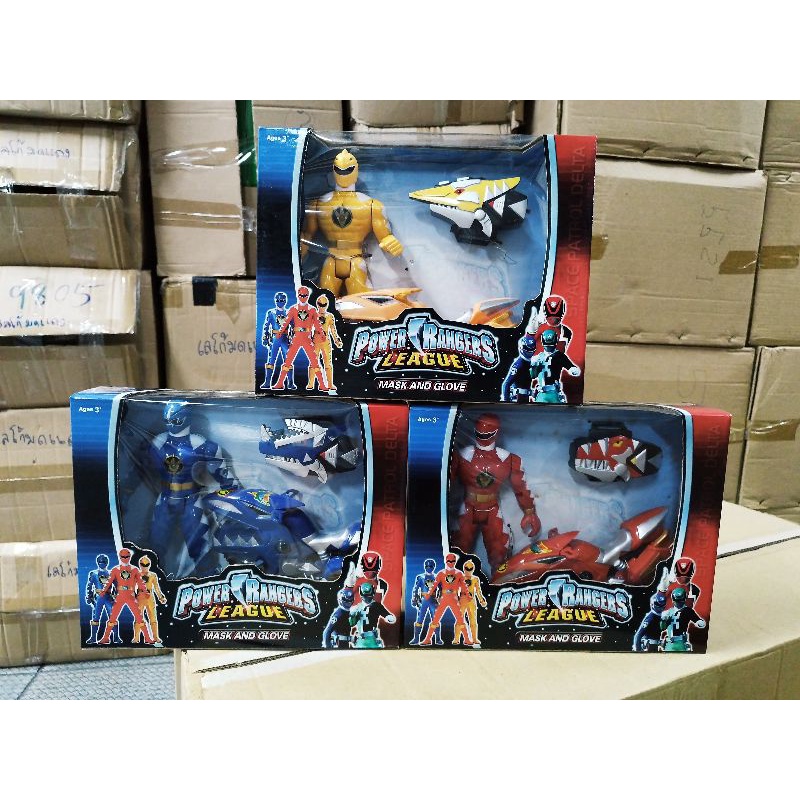 7" Abaranger Power Ranger Action Figure Play Set อาบะเรนเจอร์