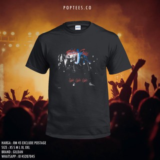 เสื้อยืดผ้าฝ้าย 100% พิมพ์ลาย Motley CRUE BAND GILDAN UNISEX GRAPHIC PRINTEDS-3XL