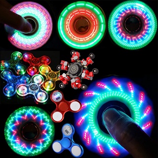 ✨พร้อมส่ง✨ไจโร ของเล่น Fidget Spinner ของเล่นคลายเครียดลดความเครียด LED Hand Spinner