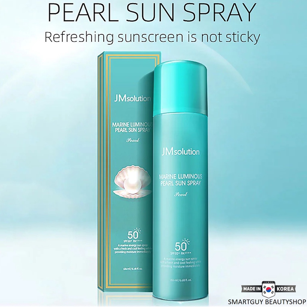 JM Solution Marine Luminous Pearl Sun Spray SPF50+ PA++++ 180ml สเปรย์กันแดดพร้อมการบำรุงผิวหน้าสูตร