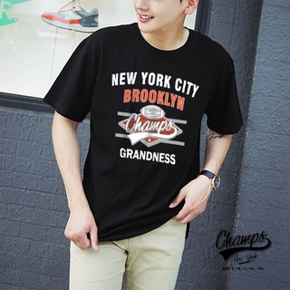 แขนสั้นพิมพ์ลาย☼Grandness เสื้อยืดลายกราฟิก รุ่น GN146 ( สีดำ )