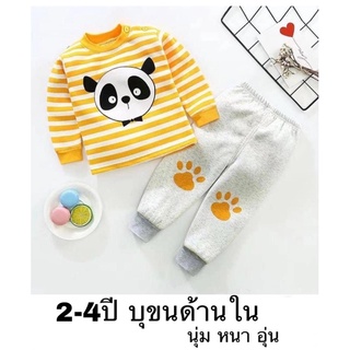 ชุดกันหนาว2-4ปี บุขนด้านใน นุ่มหนาอุ่น ชุดนอนบุขน🔥พร้อมส่ง🔥