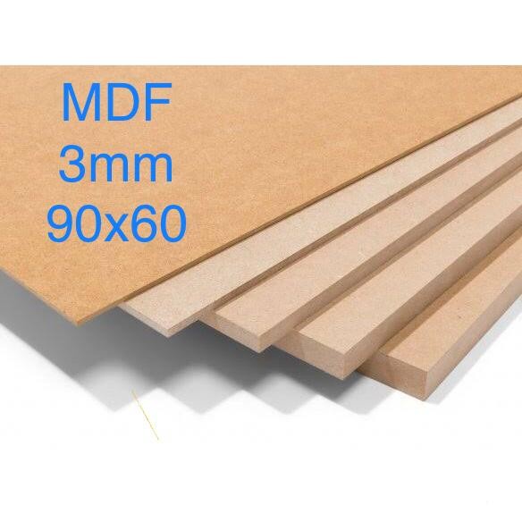 บอร์ด MDF 3 มม. (90x60)ซม. ไม้อัด MDF ไม้ MDF ไม้อัด MDF