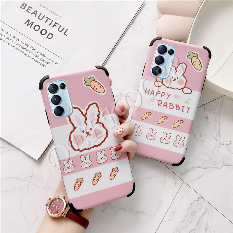 2021 เคสโทรศัพท์ Samsung Galaxy A02 M02 New Phone Case Cute Cartoon Little Rabbit Shockproof Case Back Cover Phone Casing #8