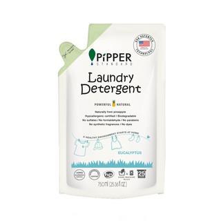 Pipper Standard น้ำยาซักผ้าสูตรอ่อนโยน ถุงเติม กลิ่นยูคาลิปตัส Refill Laundry Detergent Eucalyptus Scent (750ml)