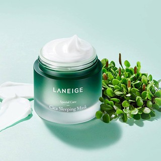 Laneige Cica Sleeping Mask 60ml. สลีปปิ้งมาสก์ ปลุกพลังความแข็งแรงผิว กอบกู้ผิวยามค่ำคืน เสริมปราการป้องกันการระคายเคือง