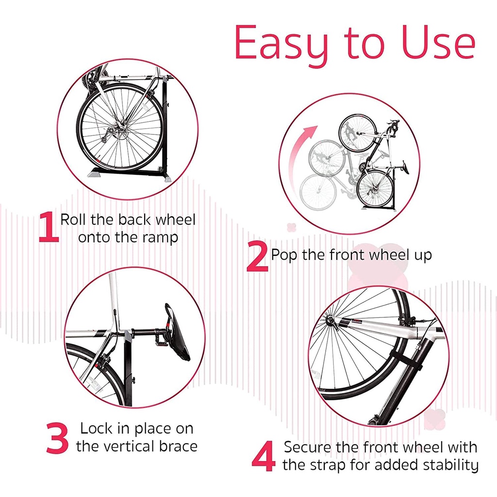 LYNX - ขาตั้งจักรยาน ขาแขวนจักรยาน เก็บจักรยาน แร็คจอดจักรยาน วางจักรยาน Bicycle Parking Rack Bike Stand - รูปที่ 5
