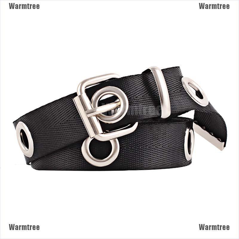 Warmtree Women Ladys Canvas Belt Big Hole Canvas Long Casual Belt Waist