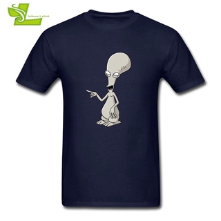 เสื้อผ้าผชเสื้อยืดแขนสั้นลําลอง พิมพ์ลาย LLM Roger Smith American Dad คุณภาพสูง พลัสไซซ์ แฟชั่นสําหรับผู้ชายS-5XL