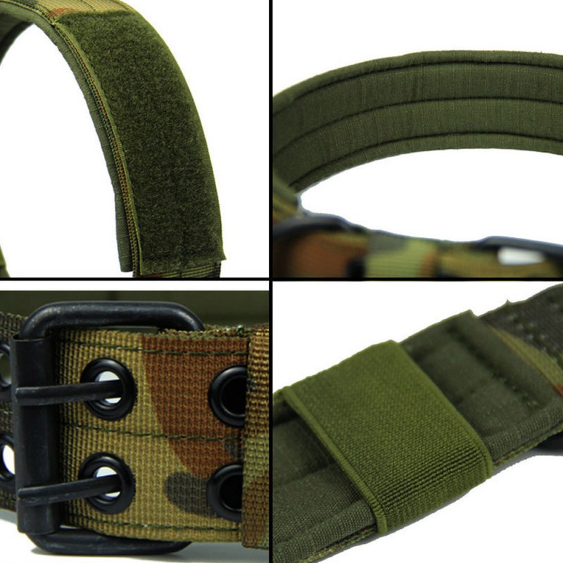 Width Durable Tactical Nylon Dog Collar Outdoor Adjustable Training ...