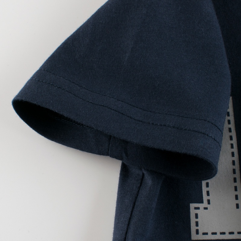 เสื้อยืดคอกลม แขนสั้น ผ้าฝ้าย ลายการ์ตูนน่ารัก แฟชั่นฤดูร้อน สําหรับเด็กผู้ชาย - รูปที่ 4