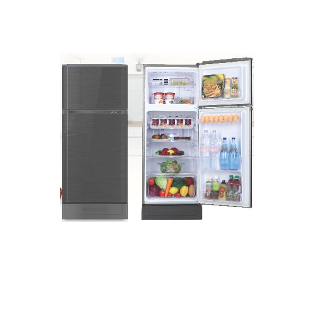 Sharp ตู้เย็น 2 ประตูความจุ 5.9 คิว SJ-C19E-WMS ระบบ No Frost รับประกันคอม 10ปี ประหยัดไฟฉลากเบอร์5