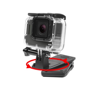 คลิปหนีบกระเป๋าเป้สะพายหลัง หมุนได้ 360 องศา อุปกรณ์เสริม สําหรับ Gopro Hero 11 10 9 8 Black Xiaomi Yi 4K SJCAM Eken H9r Go Pro