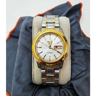 Win Watch Shop นาฬิกา Seiko Automatic รุ่น SNKE54K1 นาฬิกาผู้ชาย สายแสตนเลส สองกษัตริย์ หน้าปัดสีขาวประกันศูนย์ 1 ปีเต็ม