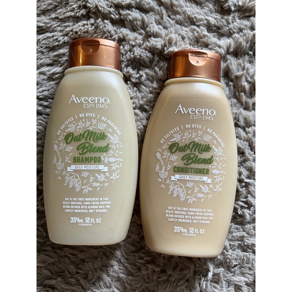Aveeno Shampoo &amp; Conditioner สูตร Oat Milk 354 ml