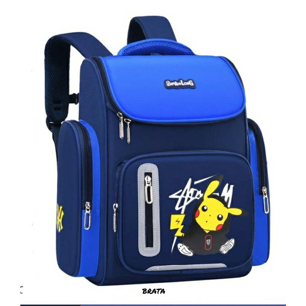 Crk Pokemon Character Children & 39;s Backpack School Bag for PG PAUD โรงเรียนอนุบาลกระเป๋าเป้สะพายห