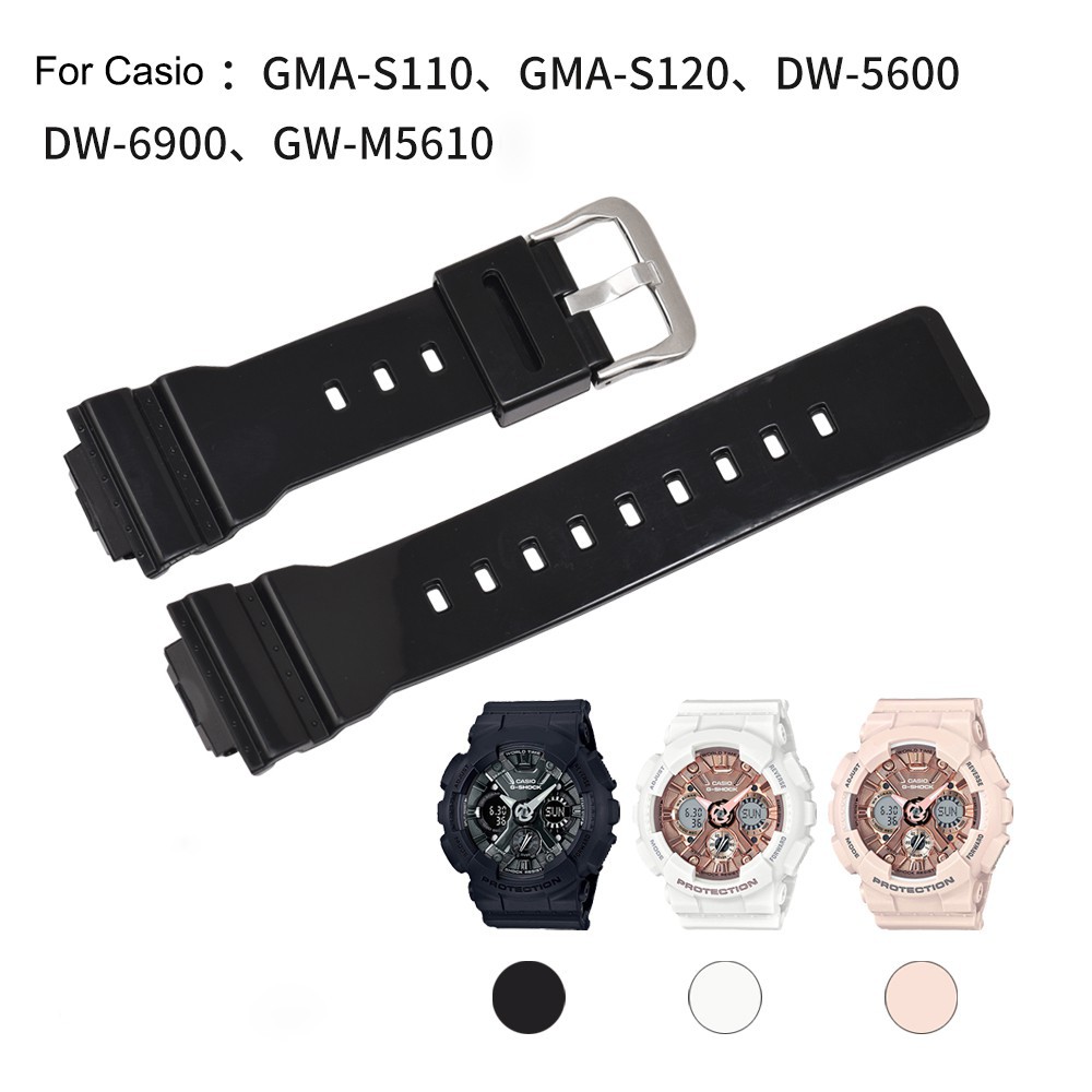 CASIO สายนาฬิกาข้อมือหนัง Pu สําหรับ Casio G - Shock Dw - 5600 Dw - 6900 Gw - M 5610 Gma - S 110 Gma - S 120