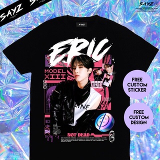 เสื้อคู่รัก Kaos ERIC THEBOYZ Deobi custom kaos kpopเสื้อผ้าผู้ชายเสื้อยืดผู้หญิง