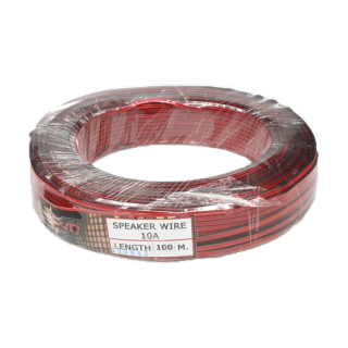 ราคาส่ง 220.- (100 เมตร) SUN สายไฟ ดำ-แดง 22 AWG, สายไฟ ทองแดง หุ้มฉนวน สายลำโพง สายหลอดไฟ LED เครื่องเสียง วิทยุ