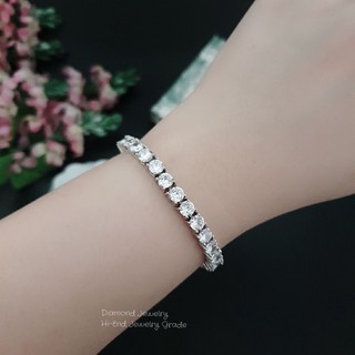 สร้อยข้อมือเพชร cz แท้งาน Hiend jewelry grade