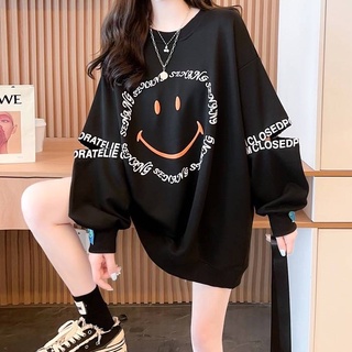 เสื้อพร้อมส่ง เสื้อแขนยาวโอเวอร์ไซส์ เสื้อแฟชั่นพิมลายแขนเหว้า พร้อมส่ง