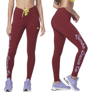 Zumba Dance Co. Laced Up Waistband Ankle Leggings (กางเกงเลกกิ้งออกกำลังกายซุมบ้า)