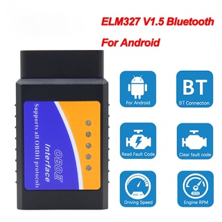 เครื่องสแกนเนอร์ Elm 327 V 1 5 OBD2 บลูทูธ 2.0 สําหรับ Android ELM327 ODB2 OBD 2 OBD2 ELM327 1.5