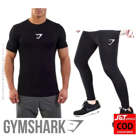 GYM T-SHIRT BUNDLING SAVING PACKAGE / FITNESS T-SHIRT SET + LEGGING PANTS