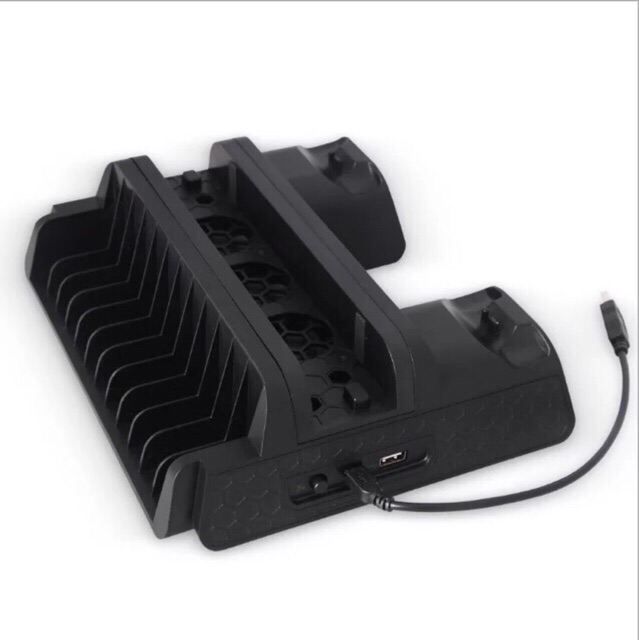 Dobe ขาตั้งเครื่อง Ps4 Pro/Slim มีไฟบอกสถานะการชาร์จจอย (Stand for Ps.4)(ขาตั้ง ps4 3 in 1)(ขาตั้งPS4)(PS4 Stand)