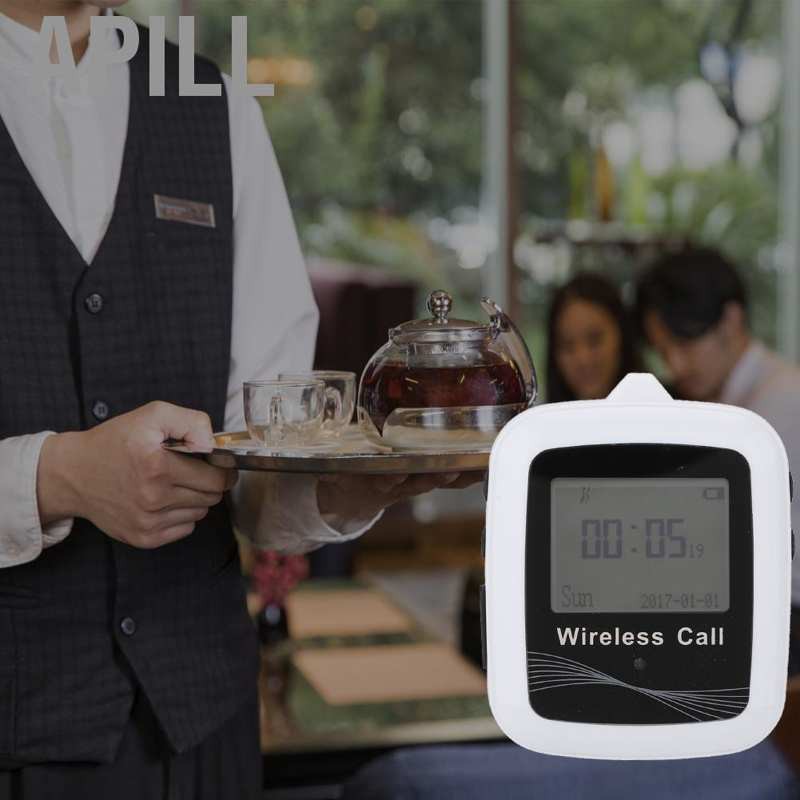 อุปกรณ์รับสัญญาณนาฬิกาข้อมือไร้สาย Apill Waiter Calling System + 10 ...
