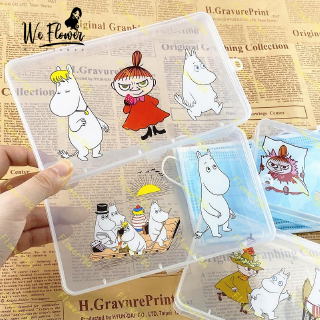 กล่องพลาสติกใสลายการ์ตูน moomin