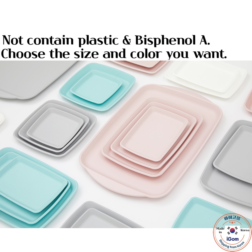 [Cimelax] Korea Multipurpose tray&plate(1+1) Healthy clean PP material. Trendy design.