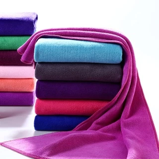 ผ้าเช็ดตัวนาโน สีพื้น ขนาด 70x140cm