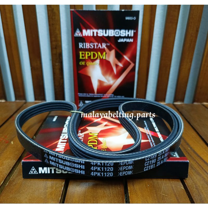 MITSUBISHI PAJERO STORM ( L200 )( 4D56 ) COROLLA EE100 4EFE ( 4PK1120 ) FAN BELT MITSUBOSHI JAPAN