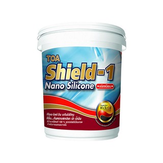 สีน้ำทาภายนอก TOA SHIELD-1 NANO BASE C เนียน 1 แกลลอน สีน้ำทาภายนอกเกรดพรีเมียม ผลิตจากอะคริลิกโพลิเมอร์ชนิดพิเศษ ผสมผงส