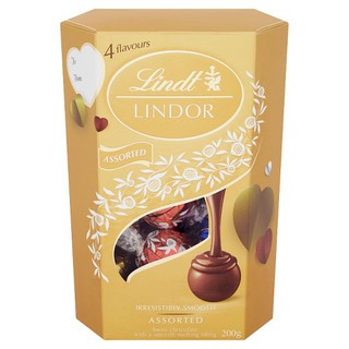 ว๊าว🍟 ลินด์ ลินดอร์ ช็อกโกแลตรวมรส 200กรัม Lind Lindor, Mixed Chocolate Flavor 200 gm.