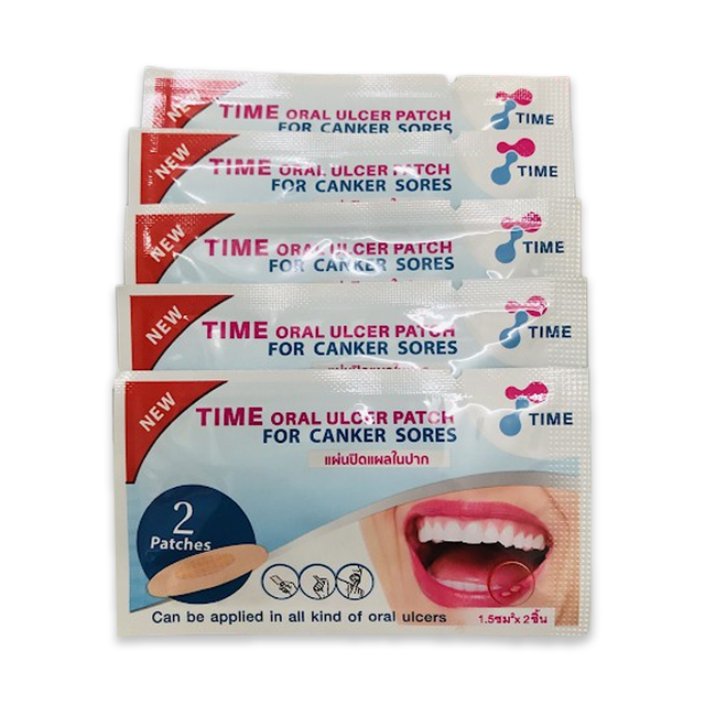 แผ่นปิดแผลในปาก Time oral ulcer patch