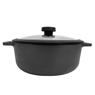 MEYER CAST IRON  กระทะเหล็กหล่อ หม้อเหล็กหล่อ มี 2 หูจับ มาพร้อมฝา เครื่องครัวหล่อขึ้นรูป คงทน แข็งแรง ขนาด 20/24 ซม.